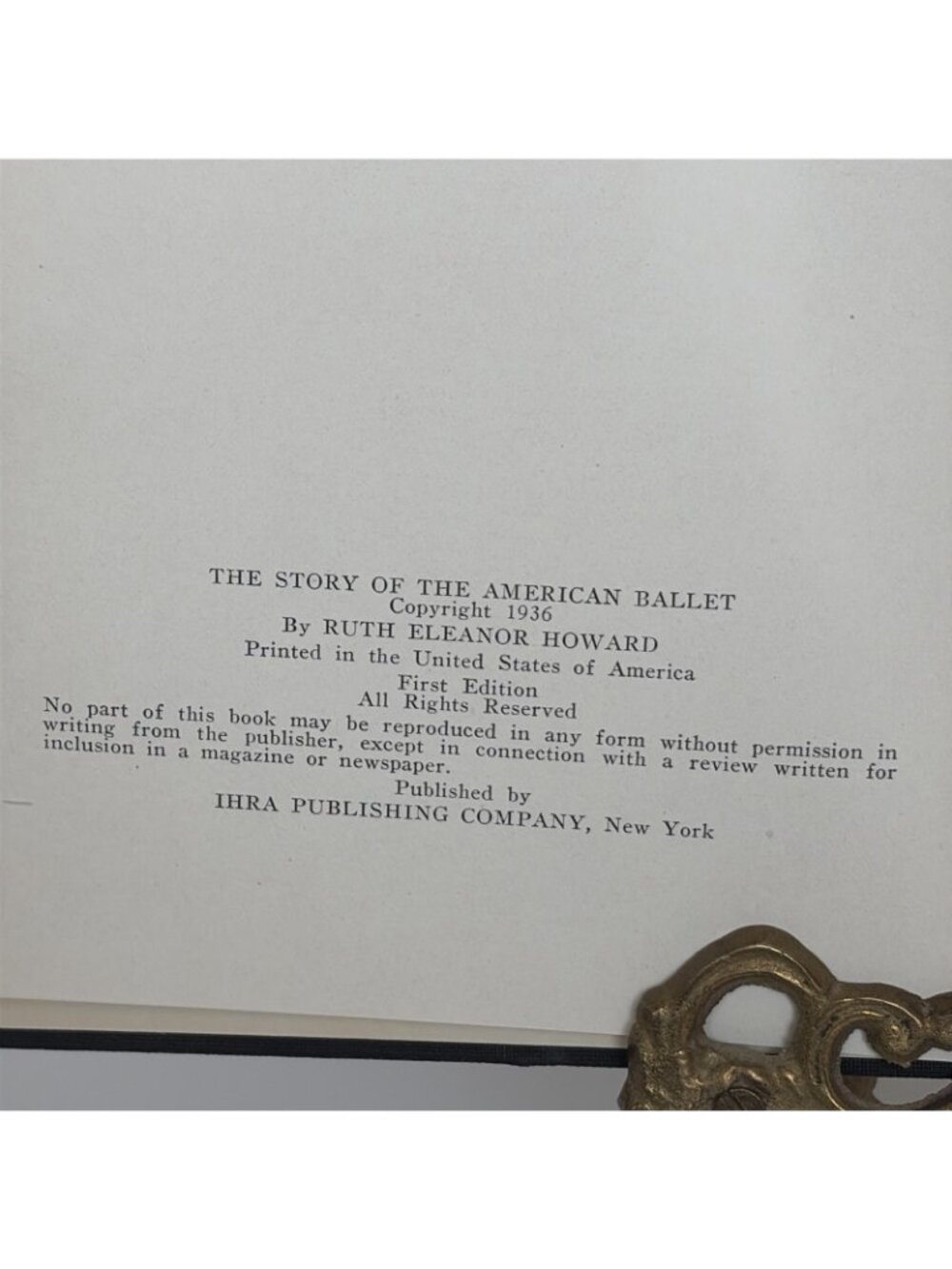 The Story of the American Ballet Ruth Eleanor Howard 1936 1st Ed Oggiano Photos - Picture 7 of 14